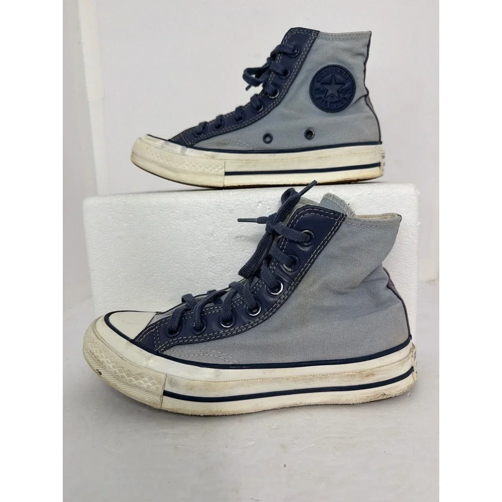 Converse Chuck Taylor All Star High Top Blue Canvas Sneakers Kids 3.5 159451C